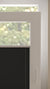 Plissee Bilbao Crepe Schwarz 1400