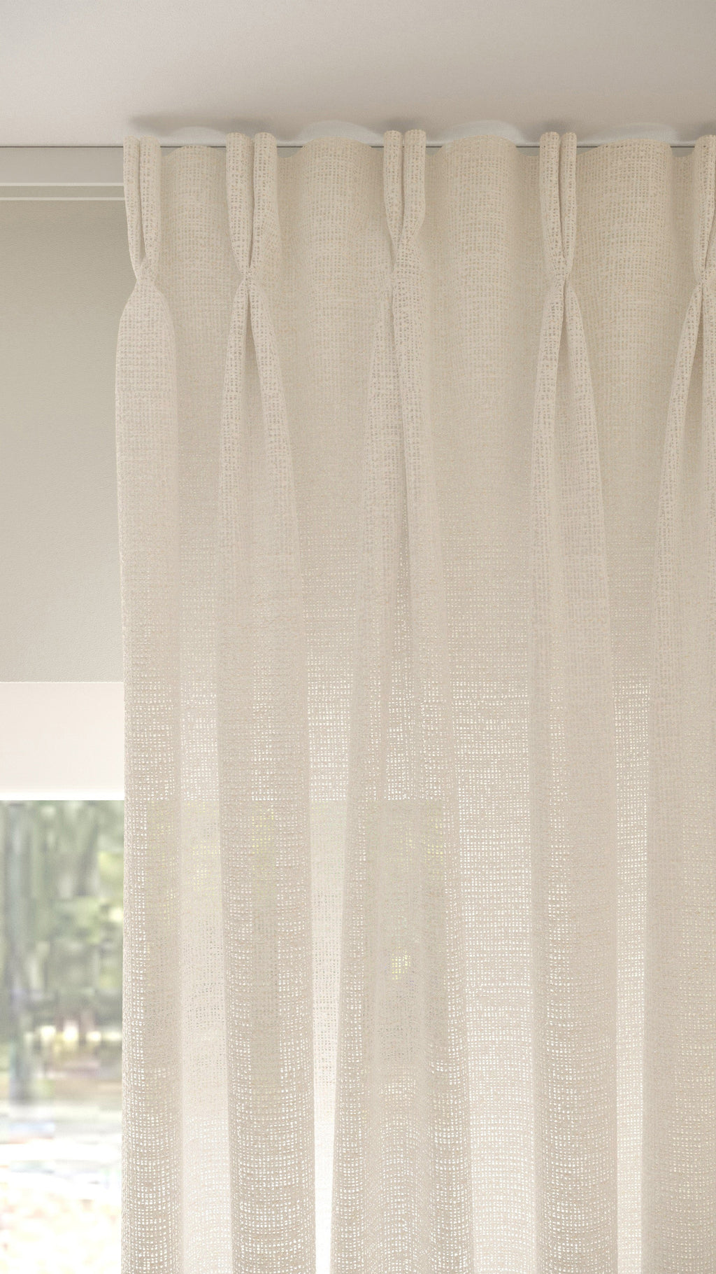 Cozy Bouclé halbtransparent Off-White 2
