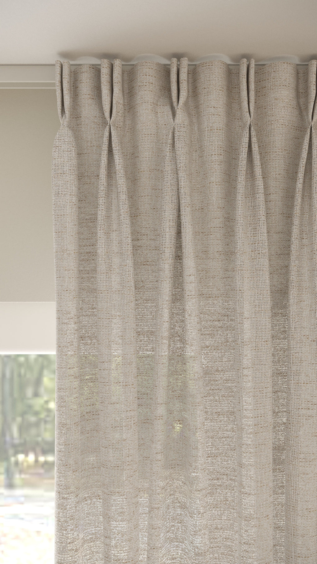 Cozy Bouclé halbtransparent Beige 3