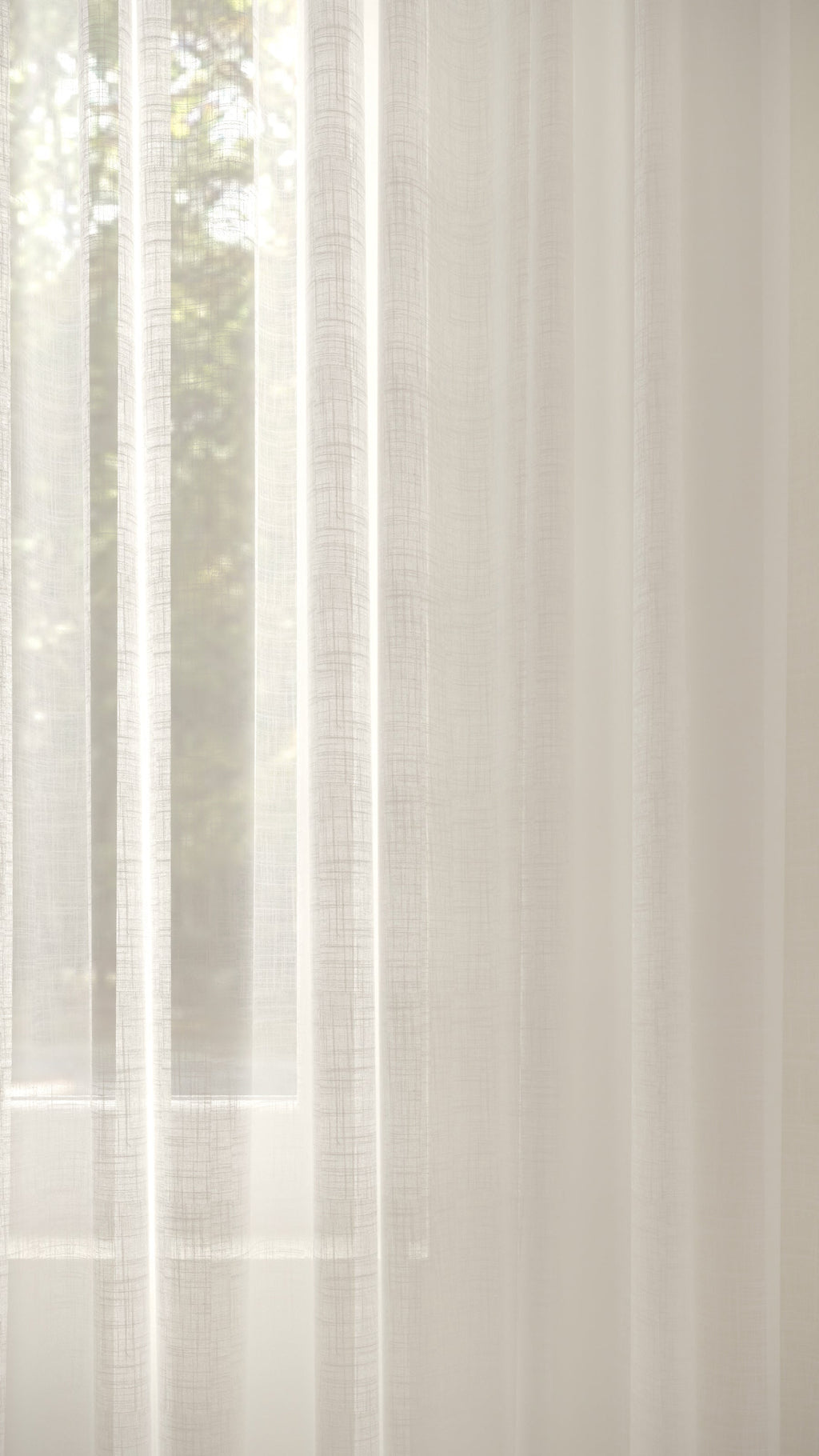 Kreta schwer entflammbar halbtransparent Off-White