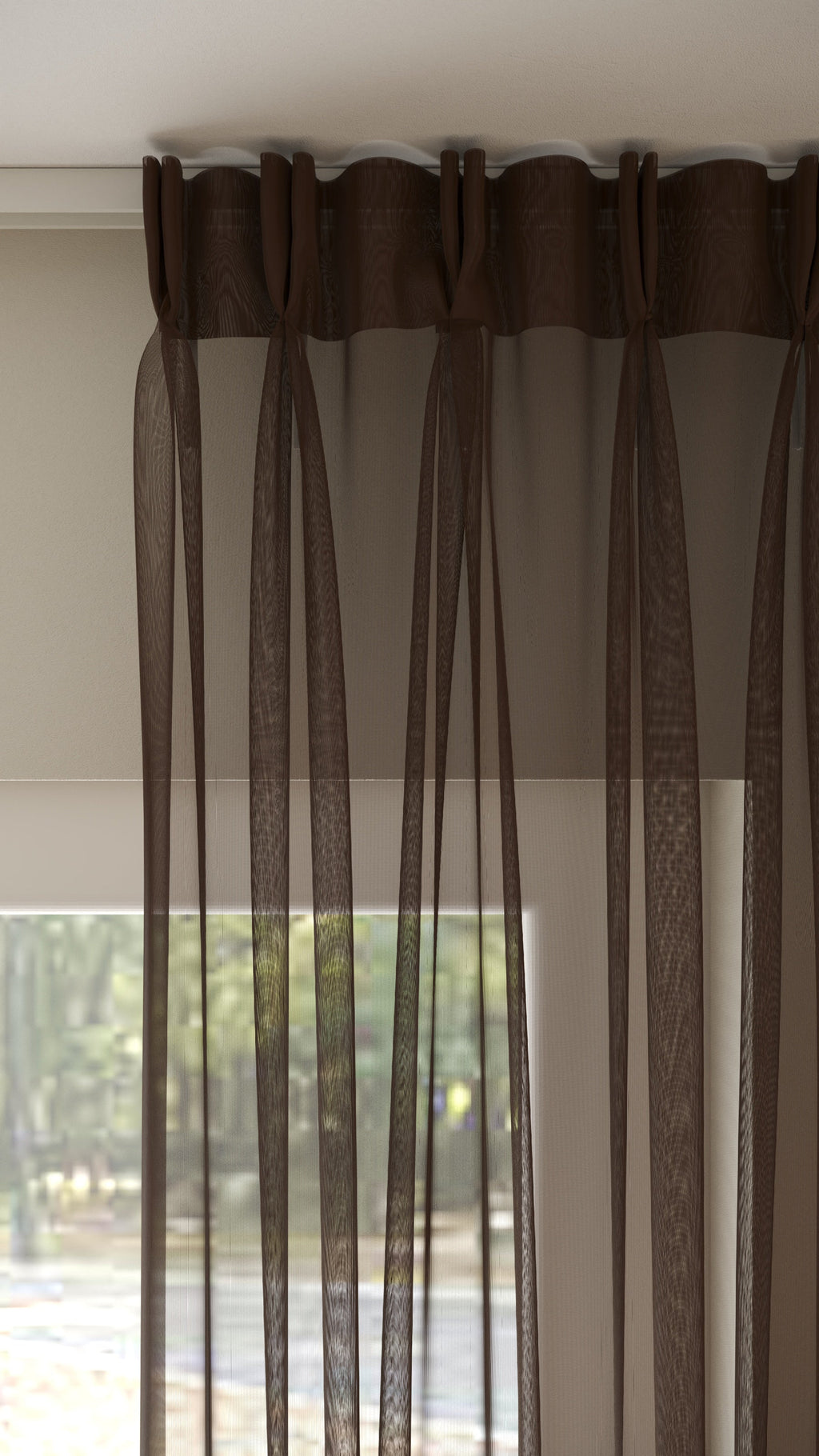Französische Voile Braun