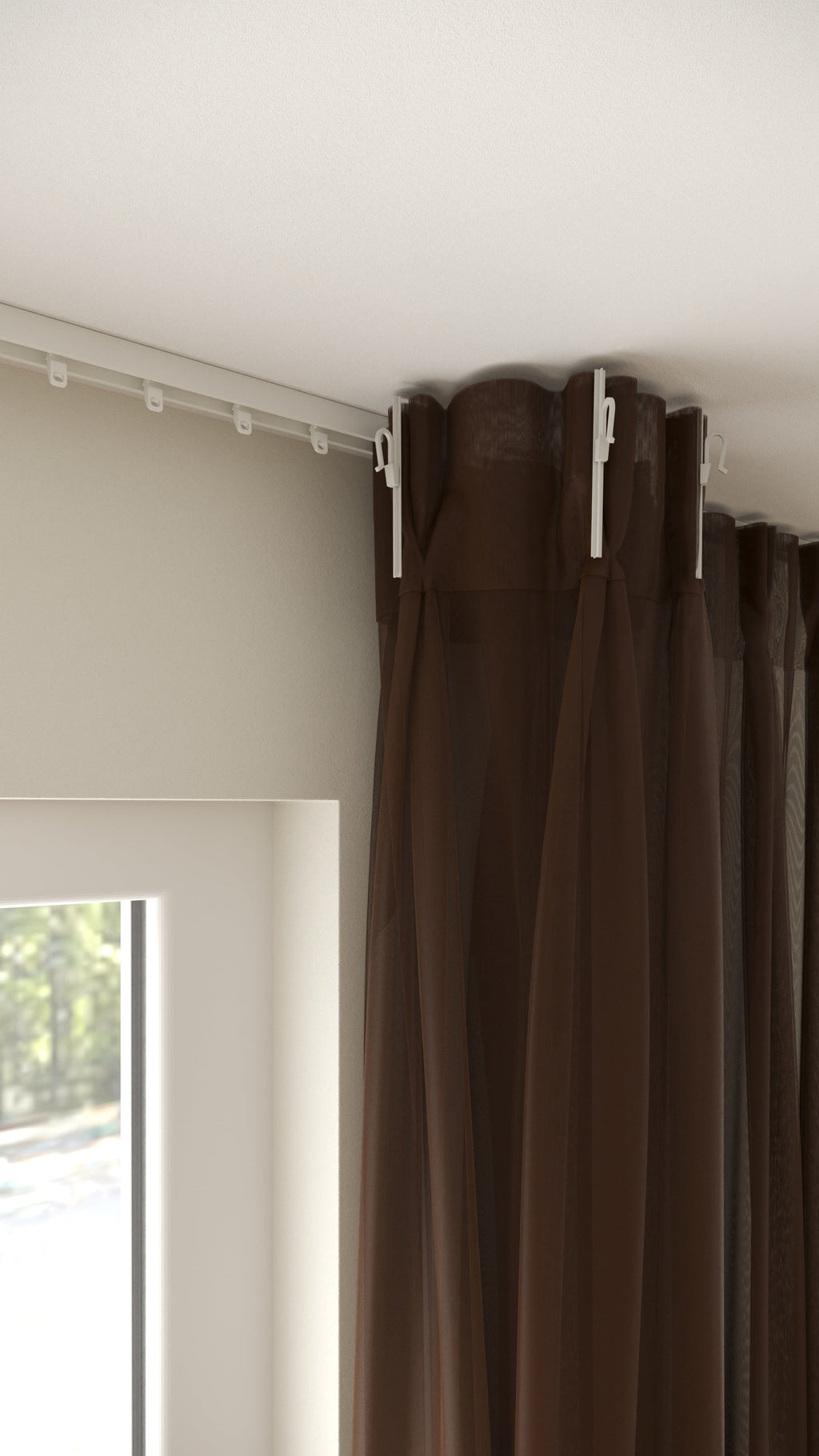 Französische Voile Braun
