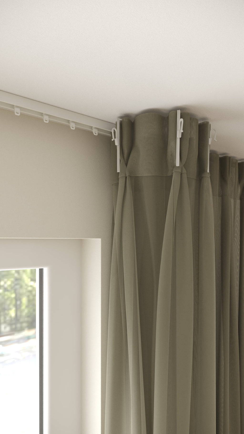 Französische Voile Dunkelsand