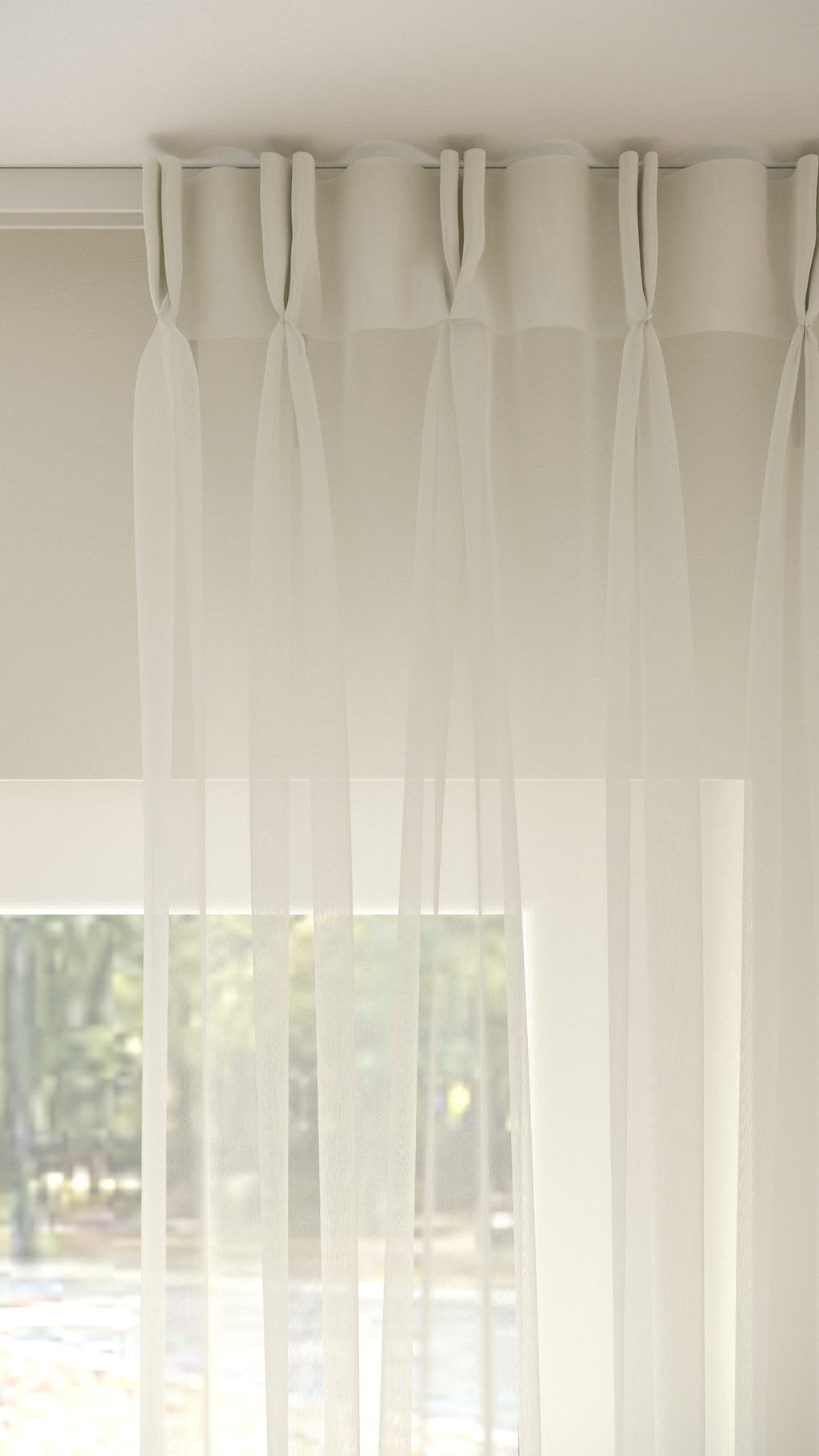Französische Voile Elfenbein