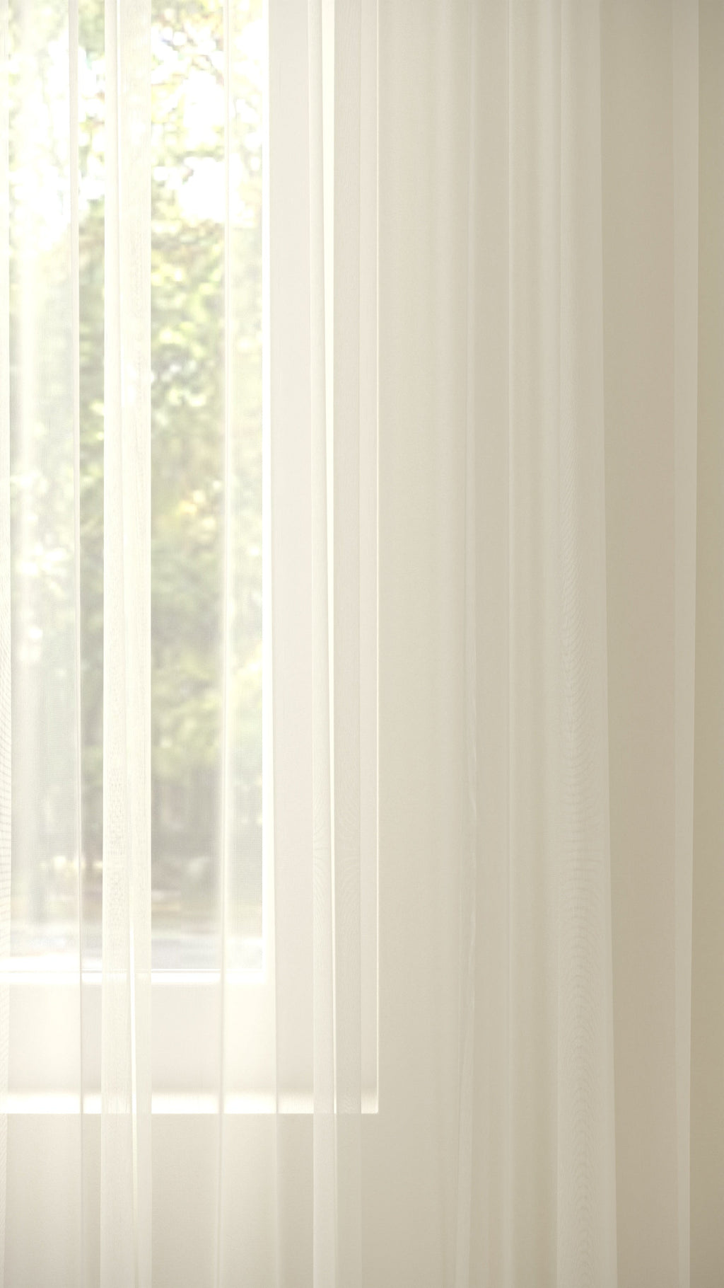 Französische Voile Elfenbein extra hoch