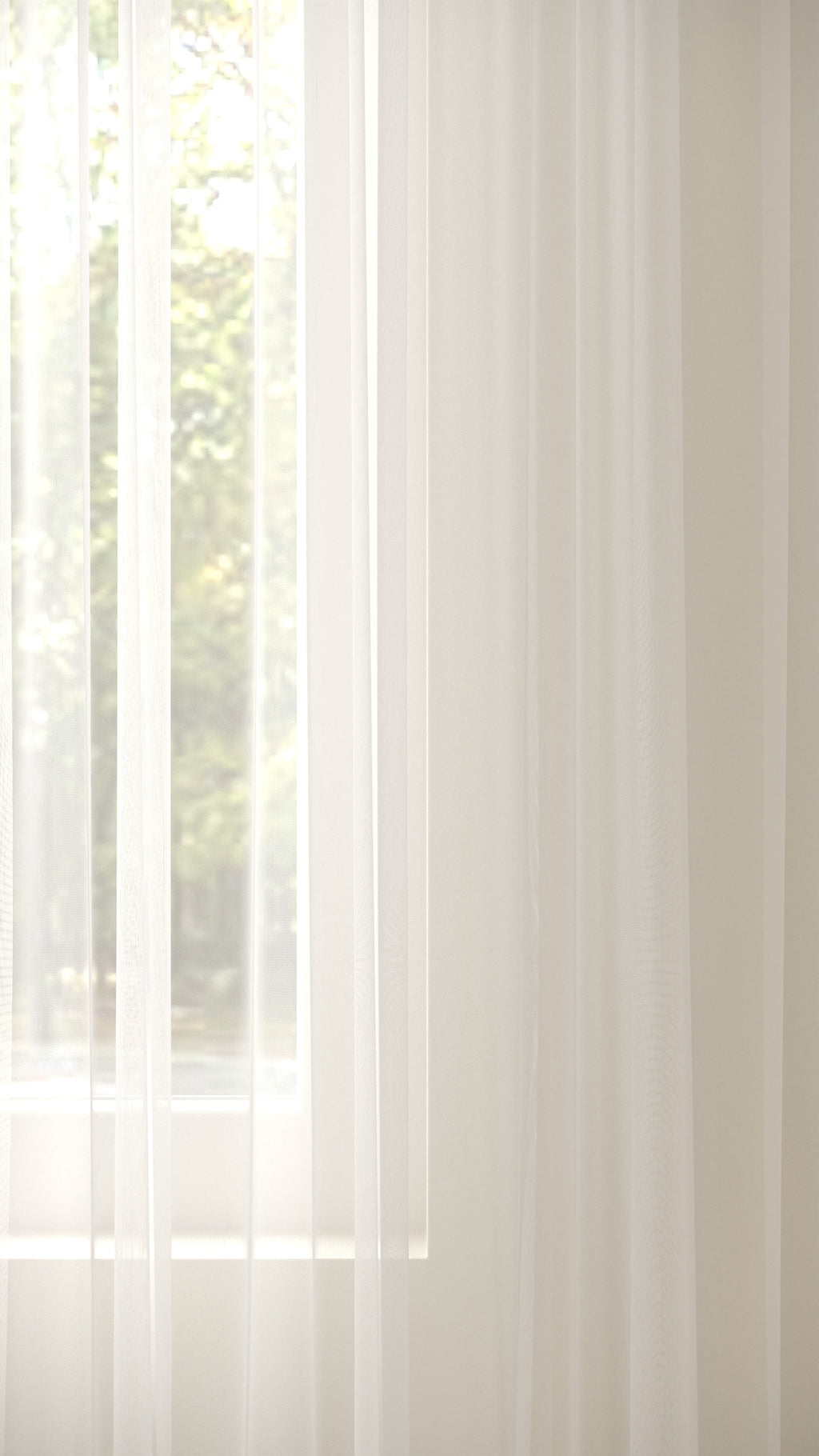Französische Voile Weiß extra hoch