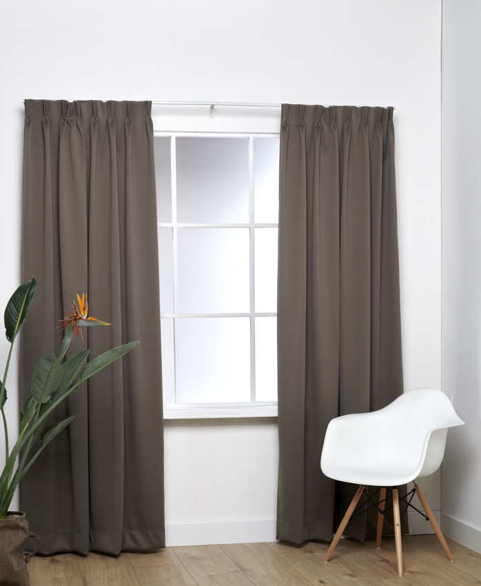 Uni schwer entflammbar Taupe