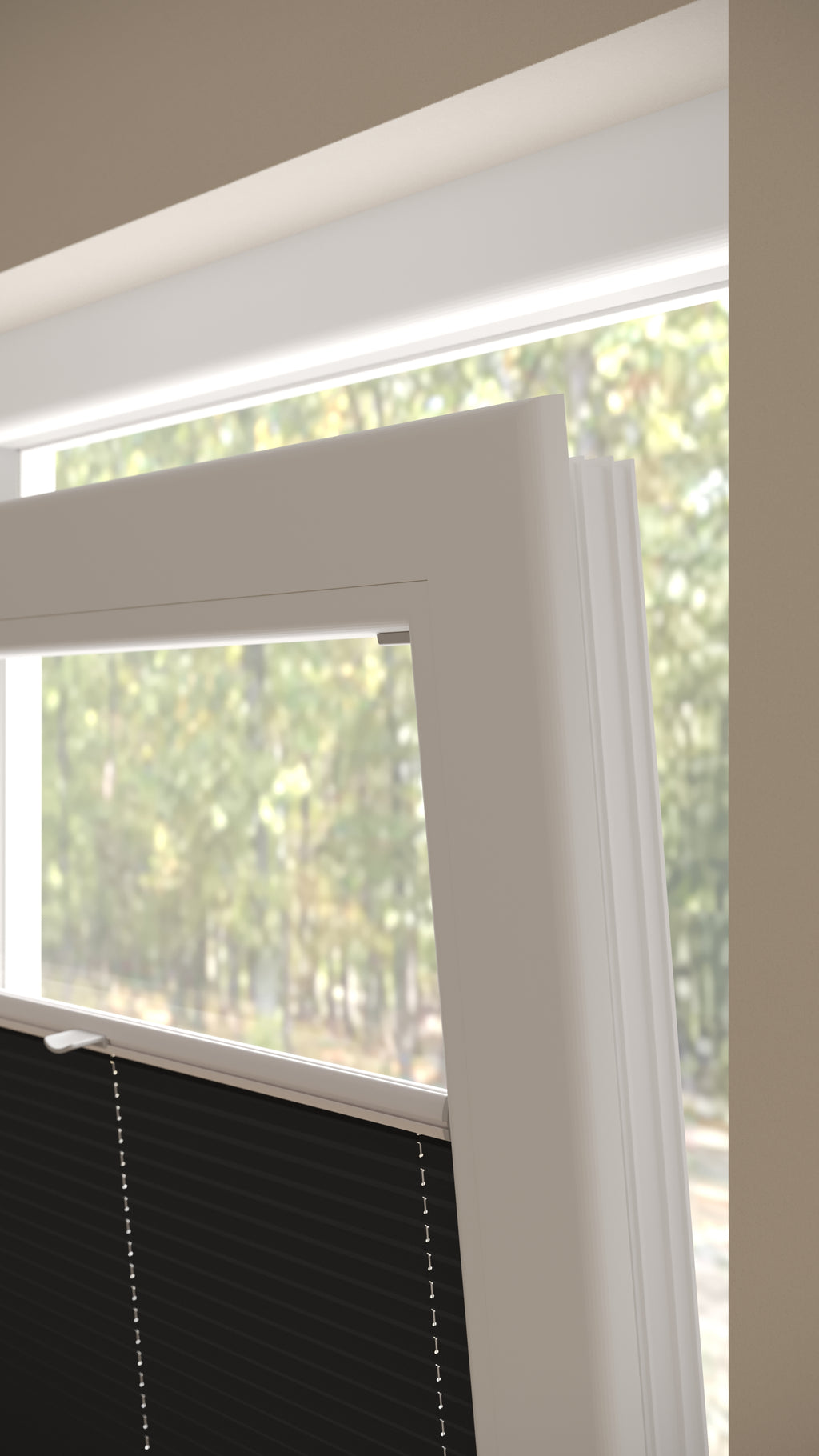 Plissee Bilbao Crepe Schwarz 1400