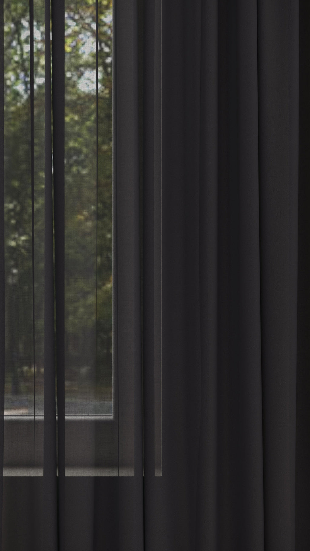 Batist halbtransparent Anthrazit 9948