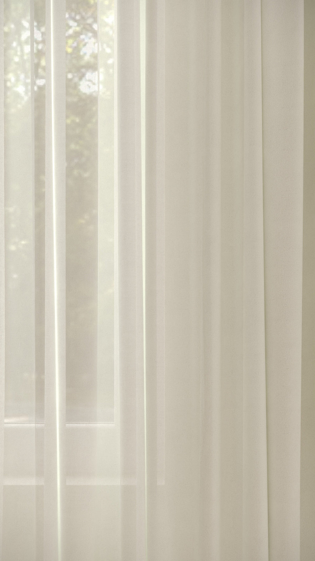 Batist halbtransparent Elfenbein