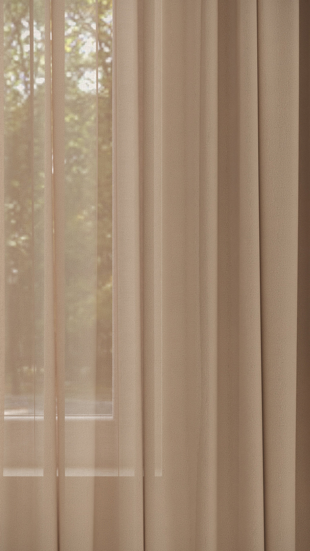 Batist halbtransparent Sand 4142336