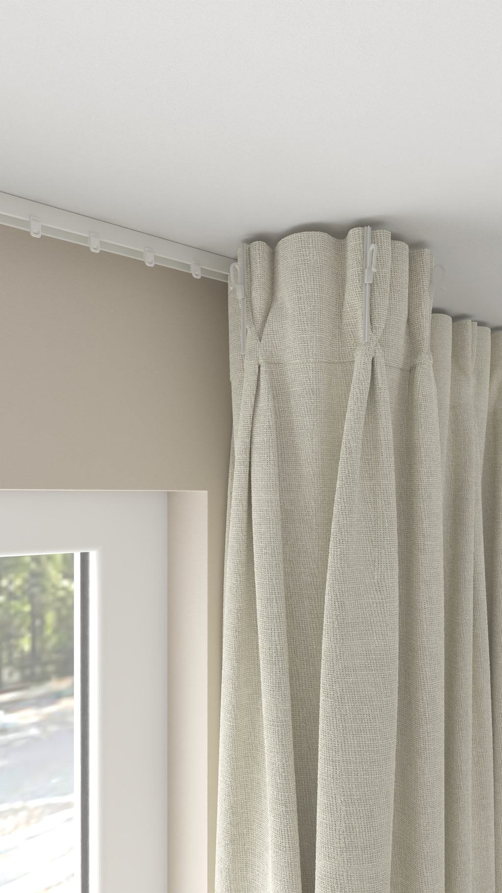Brunello halbtransparent Ecru