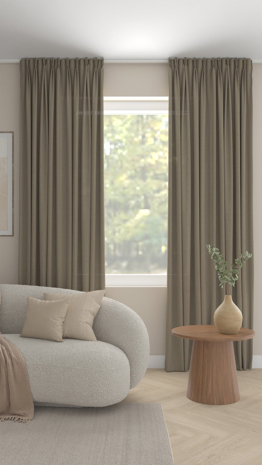 Brunello halbtransparent Taupe