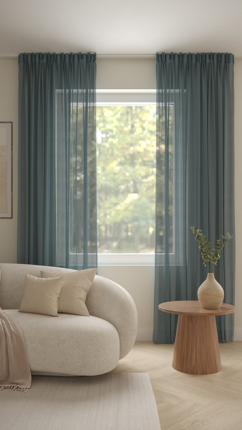 Fantazi Uni halbtransparent Blau