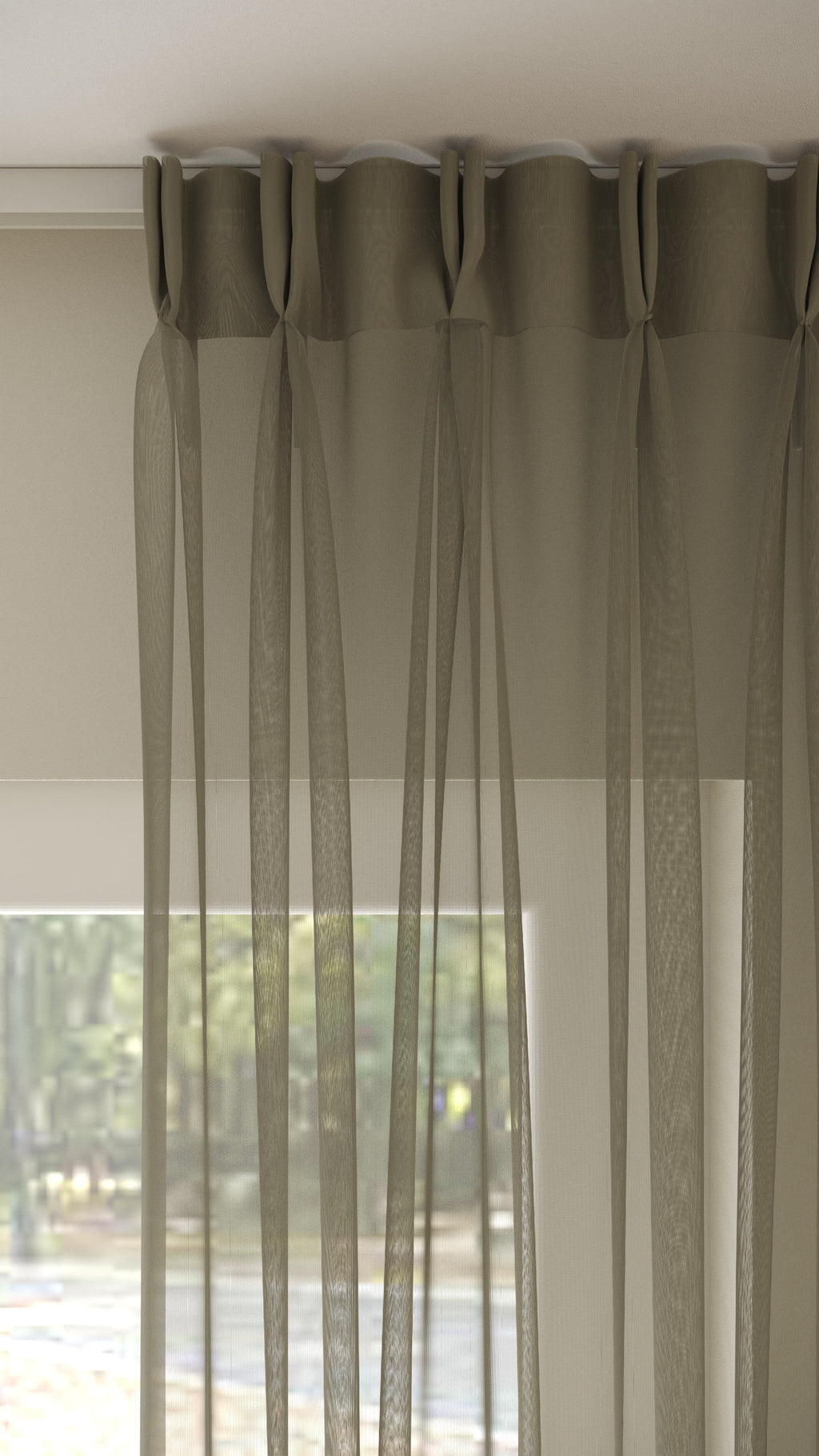Französische Voile Dunkelsand