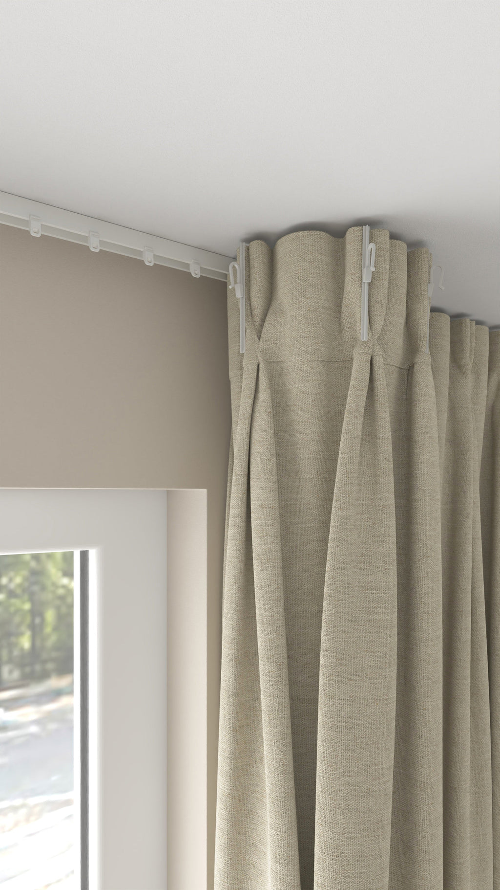 Matera halbtransparent Hellbeige