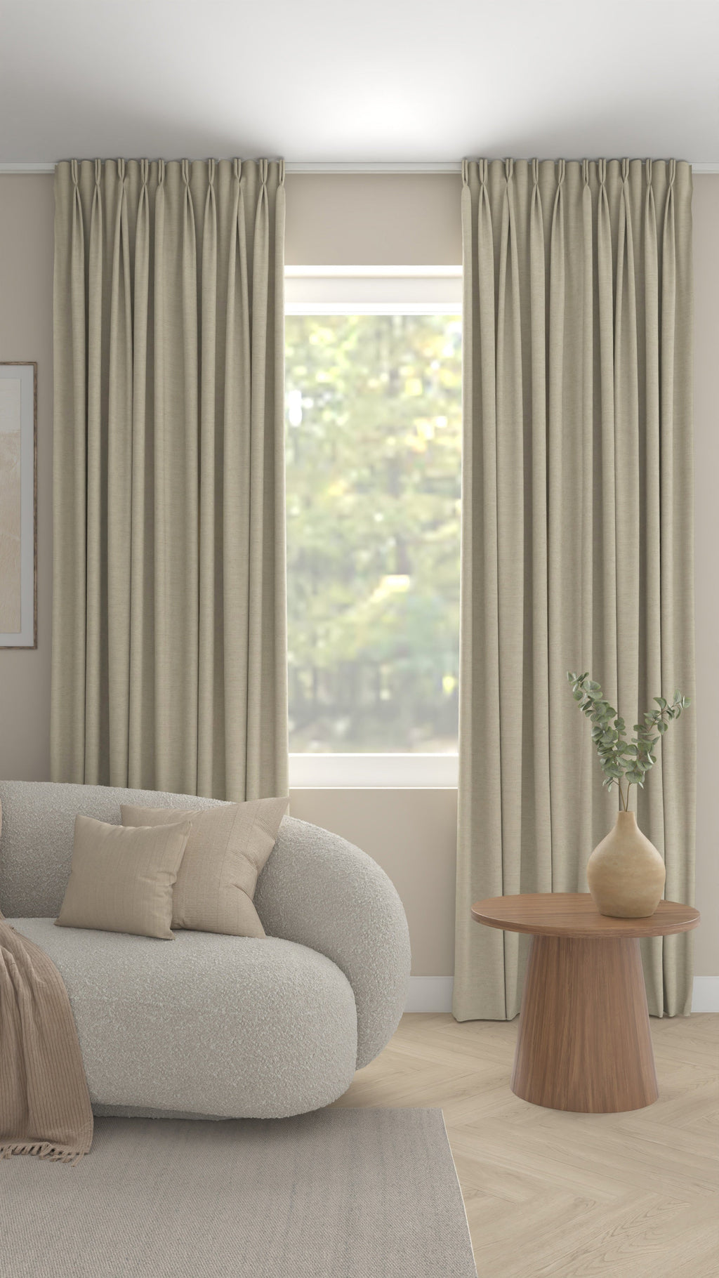 Matera halbtransparent Hellbeige