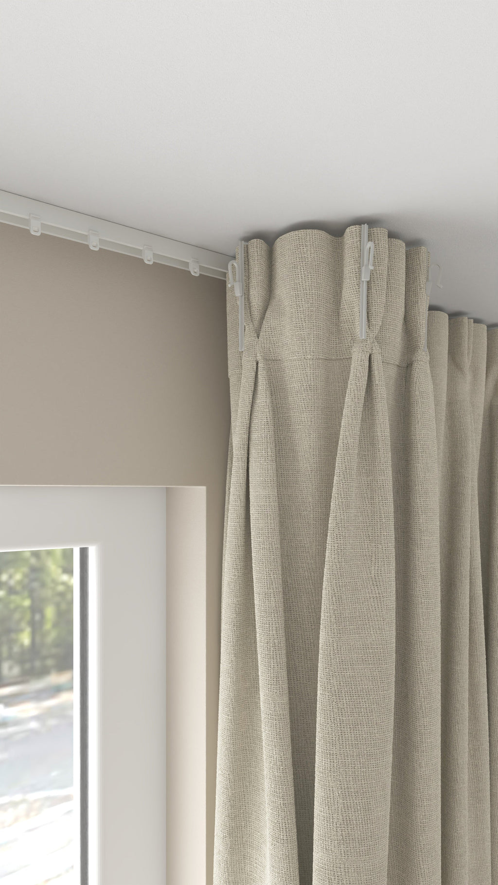 Palma halbtransparent Hellbeige