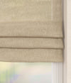 Leinenoptik Faltrollo Hellbeige