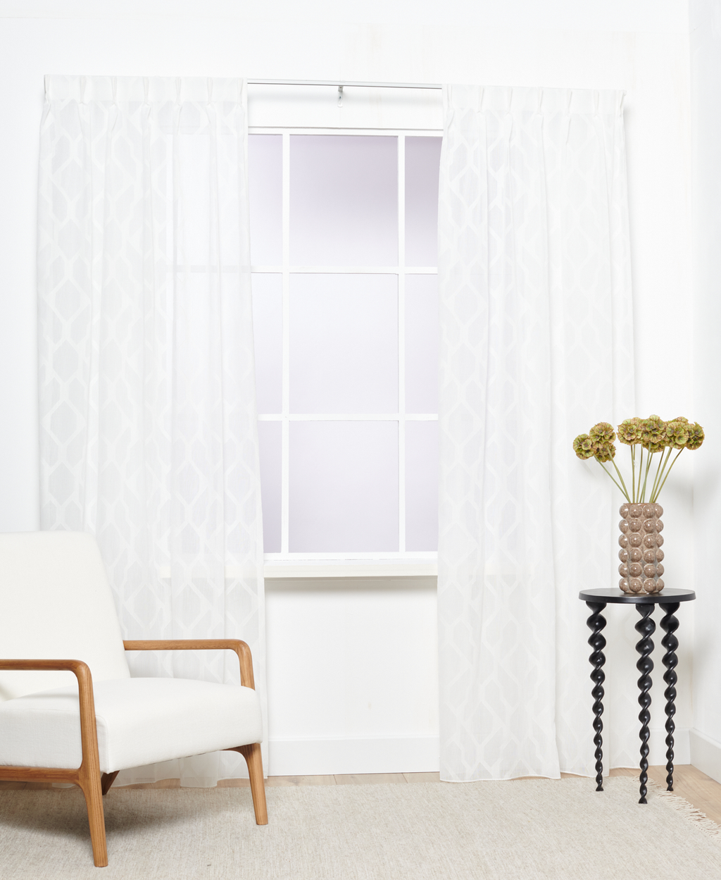 Amalfi halbtransparent Off-White 1