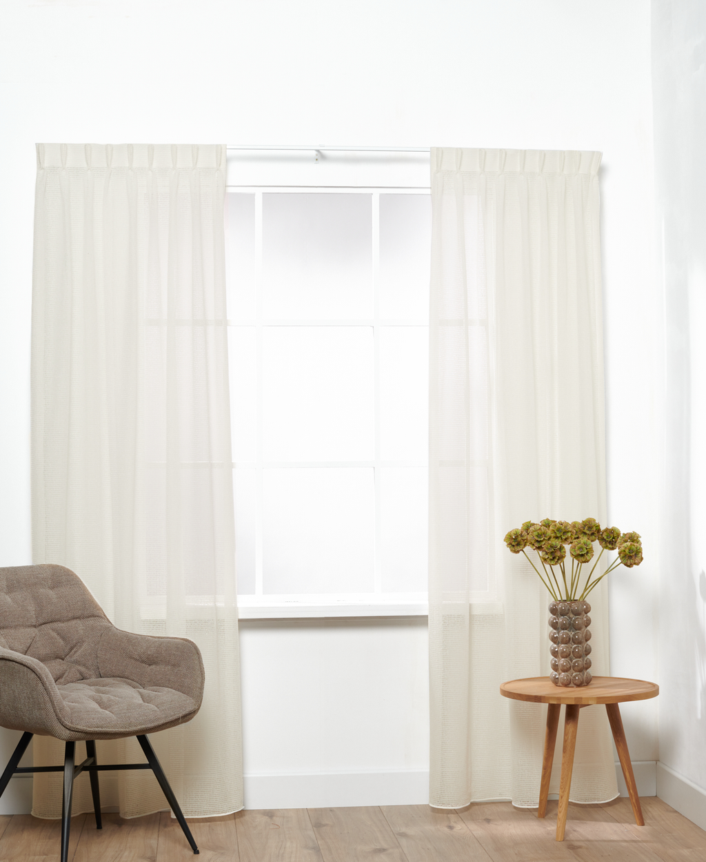 Corfu 1078 halbtransparent Off-White