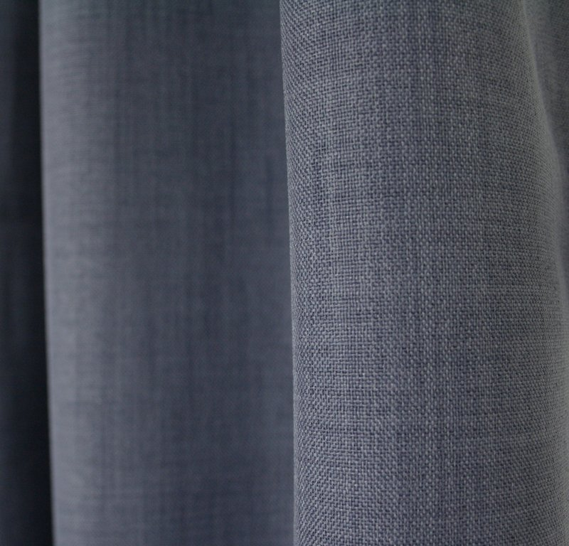 Rusticae schwer entflammbar Stahlblau 49