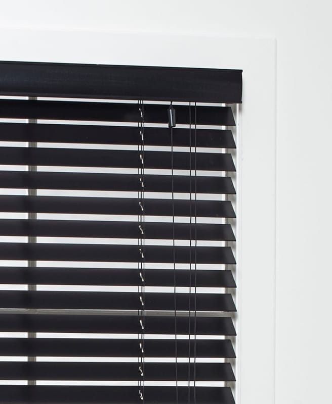 Houten Jaloezie Luxe Zwart Afbeelding 2