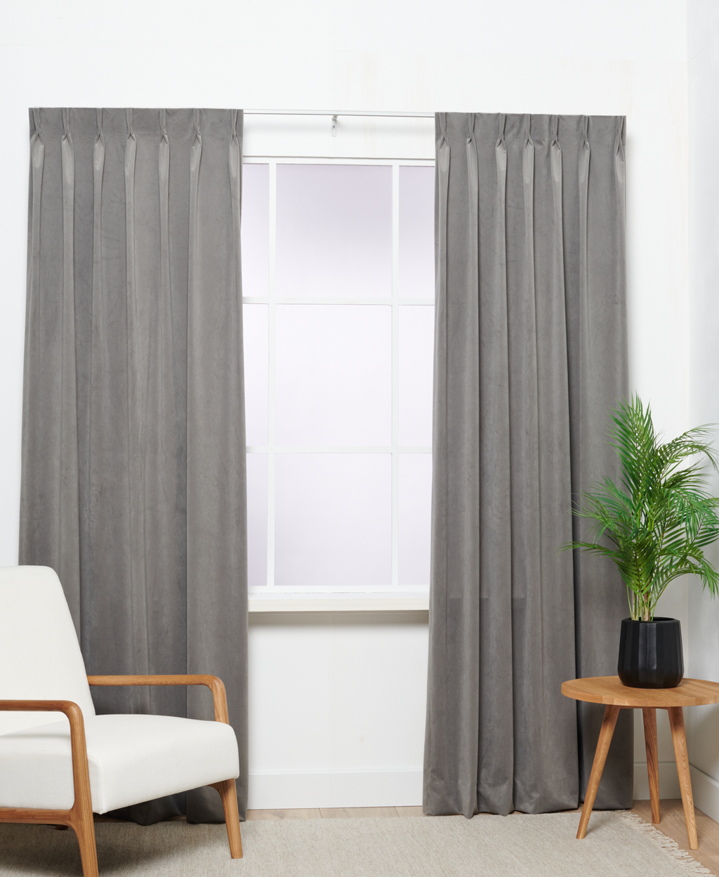 Trend Velours Grau 91