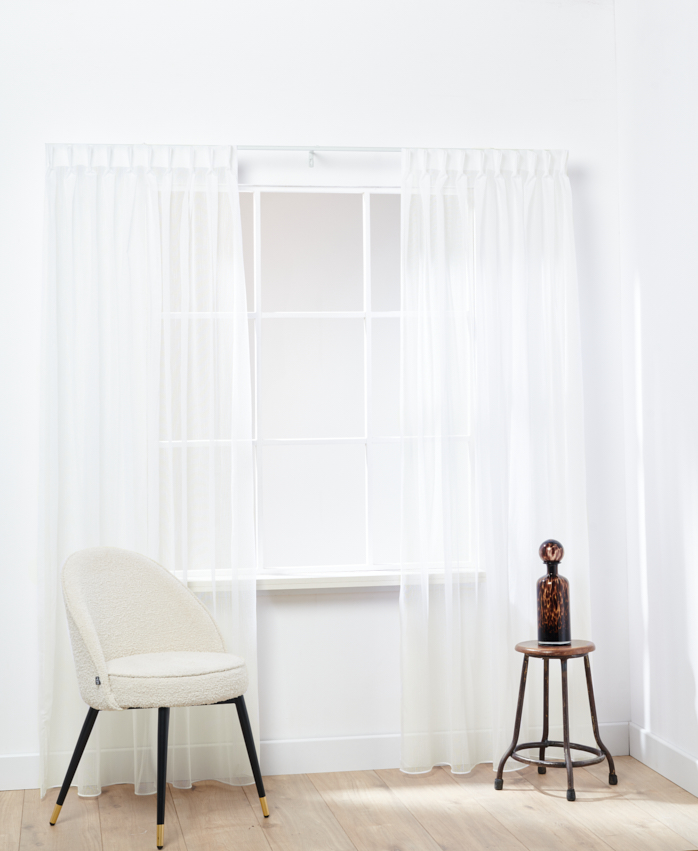 Bouclé transparent Elfenbein