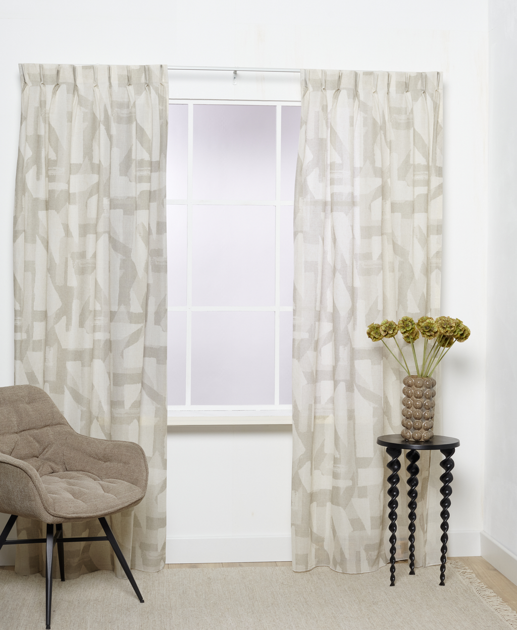 Imber halbtransparent Natur/Warmgrau 1007