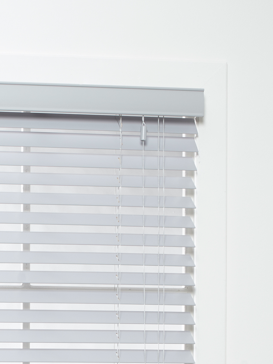 Houten Jaloezie Luxe Lichtgrijs Afbeelding 2