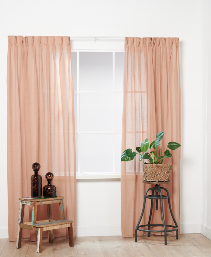 Santorini 5496 halbtransparent Altrosa 16-1235