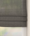 Leinenoptik Faltrollo Grau