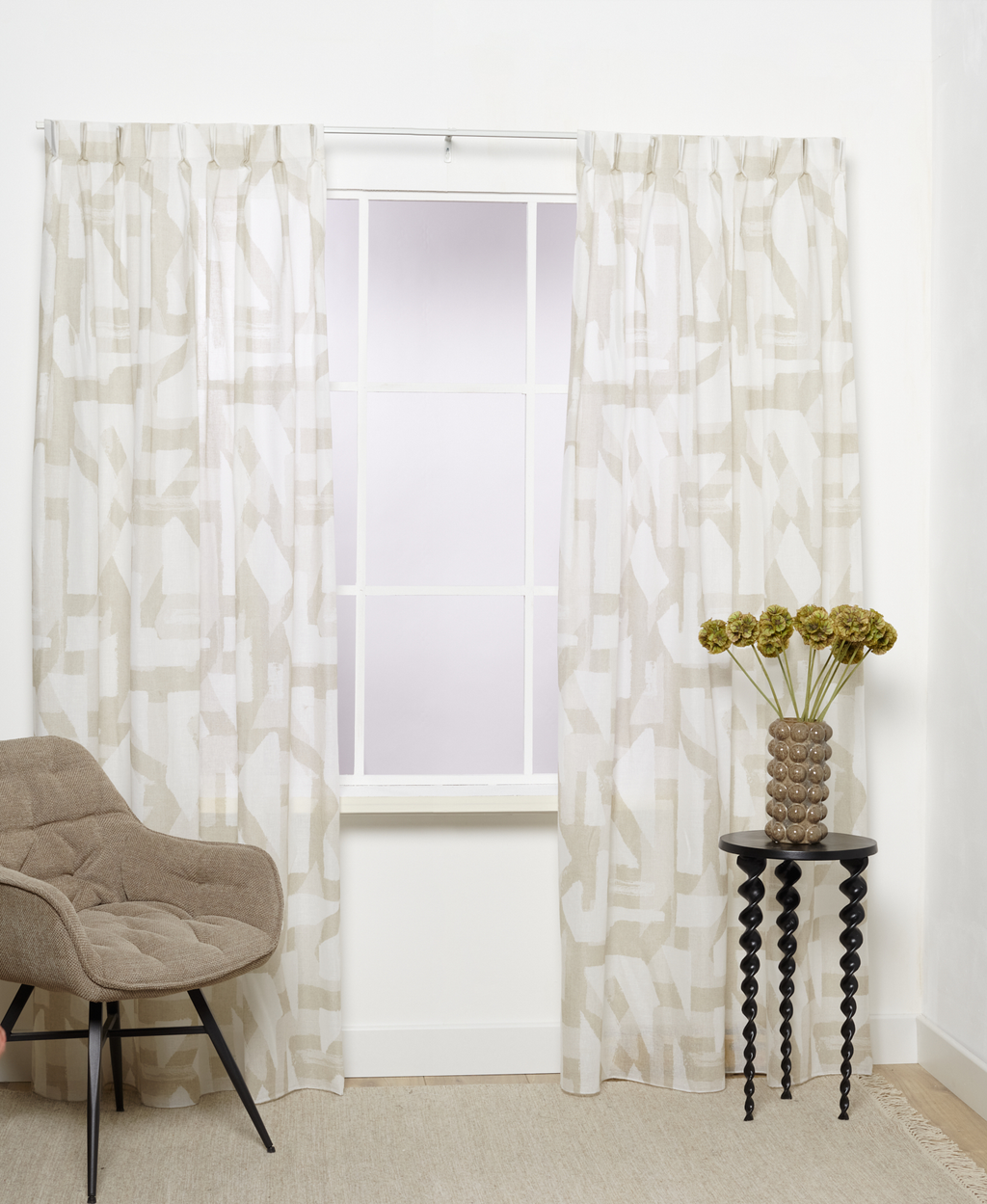 Imber halbtransparent Elfenbein/Sand 1