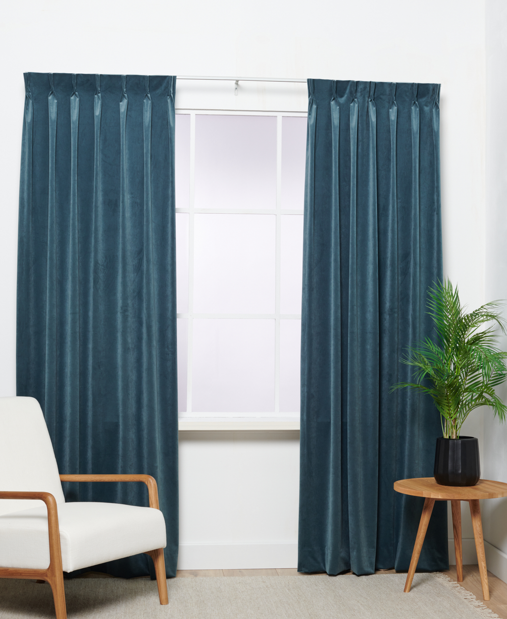 Trend Velours Smaragdblau 87