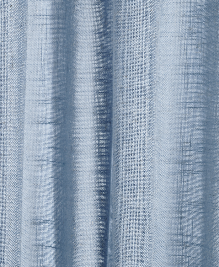 Mallorca Leinen halbtransparent Blau 395