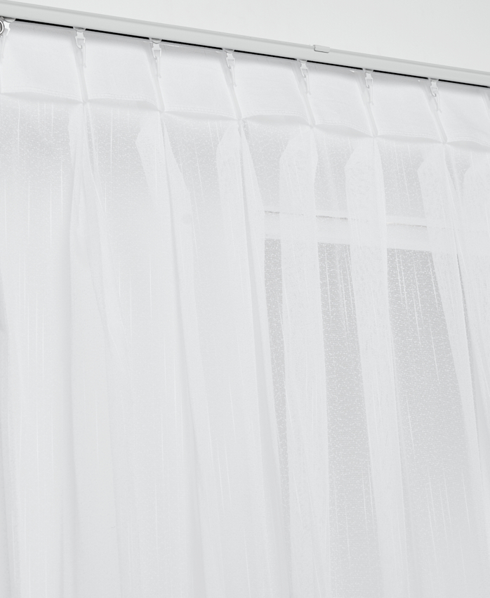 Bouclé transparent Weiß