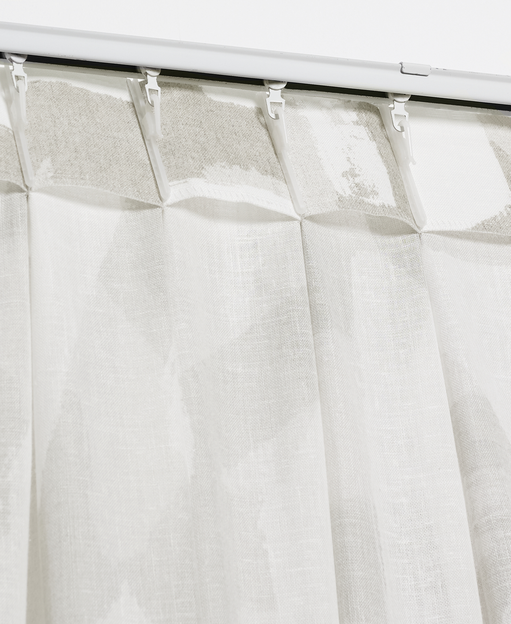 Imber halbtransparent Elfenbein/Grau 7
