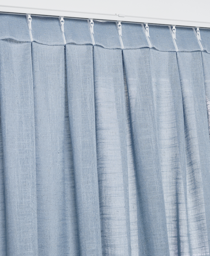 Mallorca Leinen halbtransparent Blau 395