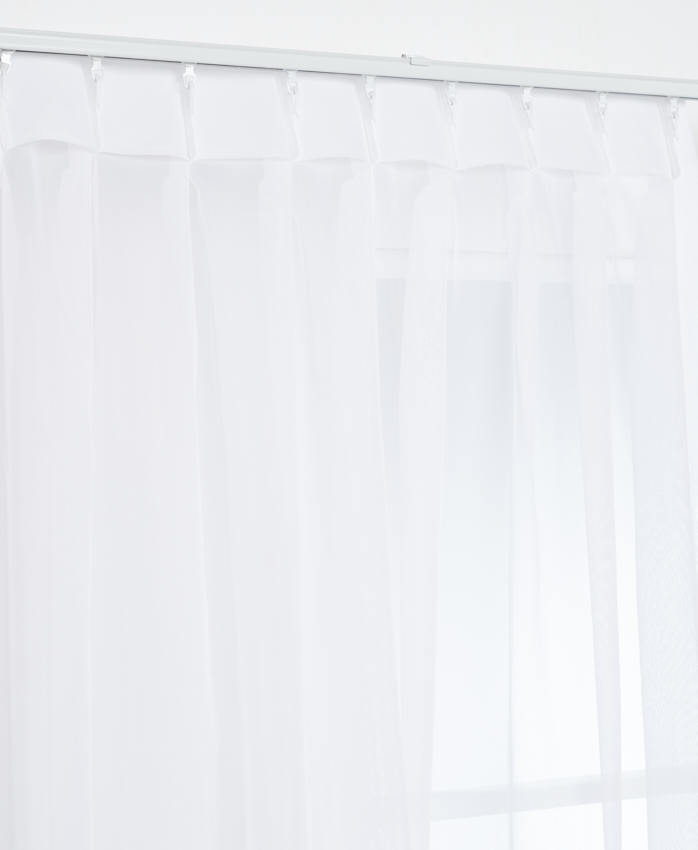 Voile schwer entflammbar Weiß